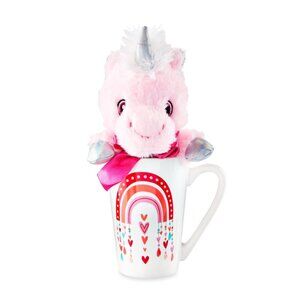 WAY TO CELEBRATE Unicorn Plush Toy In Latte Mug